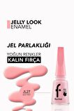 Flormar Jel Görünümlü Parlak Oje (PEMBE) - Jelly Look Nail Enamel - Jl27 Milky Pinky - 8690604282210