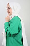 Qum İpek Kendinden Desenli Jakarlı Şal - Desen-01 - Renk-05 -98