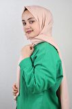  Qum İpek Düz Renk Krep Vual Şal - Desen-01 - Renk-04 -98