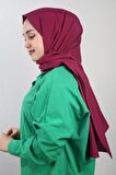  Qum İpek Düz Renk Krep Vual Şal - Desen-01 - Renk-17 -98