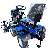 Bartech 4X4 Dizel Marşlı Mini Traktör Çapa Makinesi 10 Hp
