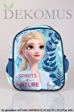DEKOMUS LİSANSLI ELSA FROZEN TEK BÖLMELİ KÜÇÜK BOY 32 CM ANAOKUL ÇANTASI,BESLENME KABI VE 500 ML TRITAN MATARA OKUL/KIRTASİYE SETİ