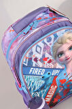 DEKOMUS LİSANSLI ELSA FROZEN SALTO ICE MAGIC  "OKUL ÇANTASI,BESLENME KABI VE 500 ML TRITAN MATARA OKUL SETİ 