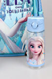 DEKOMUS LİSANSLI ELSA FROZEN OWN YOUR DESTIN "OKUL ÇANTASI,BESLENME KABI VE 500 ML TRITAN MATARA OKUL SETİ 
