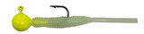 Kendo Hook Worm Jighead+Lrf Silikonu 2gr+4.5cm 5 Adet Head Yellow+Green Glow