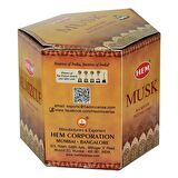 Hem Musk Misk Kokulu 40 Konik Tütsü Backflow Incense Cones 