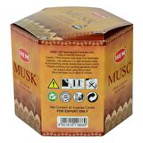 Hem Musk Misk Kokulu 40 Konik Tütsü Backflow Incense Cones 