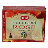 Gül Kokulu 10 Konik Tütsü - Rose