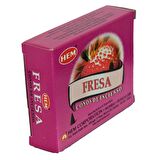 Hem Çilek Kokulu 10 Konik Tütsü - Strawberry Fresa Incense Cones
