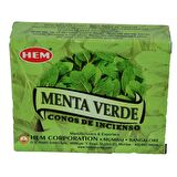 Hem Nane Kokulu 10 Konik Tütsü - Menta Verde Spearmint Naneli