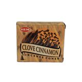 Hem Karanfil Tarçın Kokulu 10 Konik Tütsü Clove Cinnamon Incense