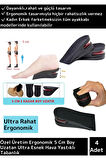 Özel Üretim Ortopedik Ultra Rahat Tasarım 5 Cm Boy Uzatan Ayakkabı Topuk Kaymaz Tabanlık 2 Çift