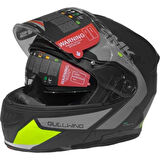 Smk Gullwing Kresto Çene Açılır Kask - Mat Neon