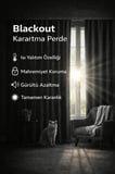 Antrasit Gri Blackout Işık Geçirmez Termal Karartma Güneşlik Perde (EN X BOY)