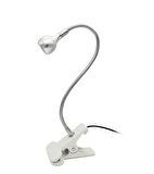Beyaz Cob Ledli Masa Lambası Kıskaçlı Akrobatik Usb Masa Lambası - Çalışma Lambası - 360 Esnek Gövde Beyaz Işık