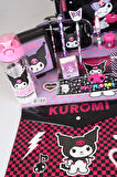 YENİ SEZON LİSANSLI KUROMI "CHERRY" ÖZEL KOLEKSİYON FULL PREMIUM OKUL ÇANTASI,BESLENME ÇANTASI,BESLENME KABI,KALEM ÇANTASI VE 500 ML MATARA,BESLENME ÖRTÜSÜ,KIRTASİYE OKUL SETİ