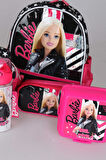 DEKOMUS İLE YENİ SEZON LİSANSLI BARBIE GIRL POWER ANAOKUL,BESLENME VE KALEM ÇANTASI İLE 500 ML MATARA,BESLENME KABI SETİ