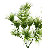 Yapay Çiçek Plastik Demet Yeşil Beyaz Mini Sıkas Demeti Garnitür Aradal Dekoratif Yapay Bitki