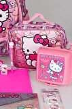 YENİ SEZON LİSANSLI HELLO KITTY İLKOKUL,BESLENME VE KALEM ÇANTASI İLE BESLENME KABI,MATARA KIRTASİYE OKUL SETİ