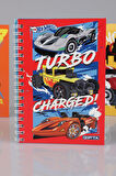 YENİ SEZON LİSANSLI HOT WHEELS SPIRALLI A6 ÇİZGİLİ NOT DEFTERİ / BLOKNOT 
