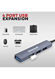 Honeywell HC000016 Type-C To 4 Port USB-A Hub Mavi