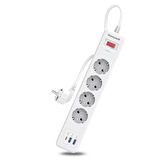 Honeywell 4'lü Akım Koruyucu Priz 2x USB-A + 1x USB-C 20W PD - Beyaz