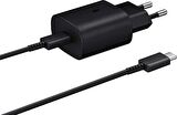 Samsung EP-TA800X 25W USB-C ŞARJ ALETİ SETİ - SİYAH ( TÜRKİYE GARANTİLİ)