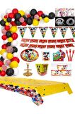 Mickey Mouse 8 Kişilik Doğum Günü Full Set