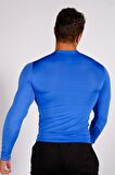 Diadora Soloben - Erkek Mavi Uzun Kollu Spor T-shirt - TSRT-ZN