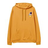 Astro-5 Baskılı Hoodie-Portakal