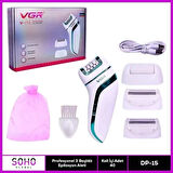 Profesyonel 3 Başlıklı Epilasyon Aleti