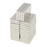 10 Adet 20x10x2 Mm Neodyum Mıknatıs Köşeli Magnet N35 Nikel Kaplama Güçlü Kaliteli Dayanıklı