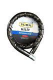 Yuma Ym-752 Motorsiklet Kilidi Anahtarlı Körüklü Siyah ( Boy : 120cm-çap : 22mm )