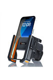 Gidon Bağlantılı Bisiklet Motosiklet İçin Esnek Abs 4-7.8″ İnç Telefon Tutucu 360° Dönebilen Tasarım