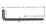 Vidalı Korniş Çivi No:5 - 4x50 - 100 Adet