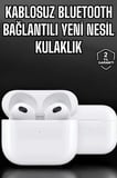 Bluetooth Kulaklık 3.Nesil Kablosuz Uzun Pil Ömrü Dokunmatik Kontrol Yeni Nesil