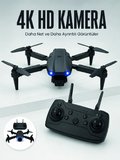 E99 Pro 4K HD Kameralı Katlanabilir Drone APP Kontrollü Uzaktan Kumandalı Mini Drone