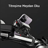 Gidon Bağlantılı 360° Derece Ayarlanabilir 3.5'-7.2' Uyumlu Motosiklet Bisiklet Telefon Tutucu