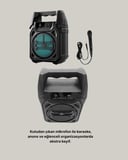 15W Güçlü Ses Çıkışlı Bluetooth Hoparlör FM Radyo ve Mikrofon Destekli