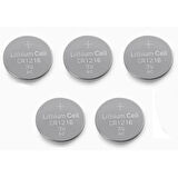 Yuma Cr1216 Süper Lityum 3v 5 li Kart Düğme Pil