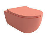 Bocchi V Tondo Rimless Asma Klozet Mat Somon Kapak Dahil 1416-032-0128