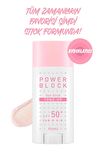 Ton Eşitleyici Aydınlatıcı Stick Güneş Koruması A'pieu Power Block Tone Up Sunstick (Pink)