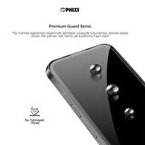 Phixi Premium Guard Parlak Cam Ekran Koruyucu – iPhone 12 Pro Uyumlu | Antistatik, Su Tutmaz, Tam Kaplama