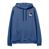 Astro-6 Baskılı Hoodie-Royal Mavi
