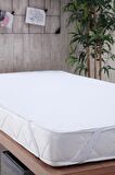 Mira Home Lastikli 120 x 200 Su Geçirmez Alez Beyaz