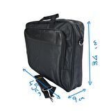 SİA ÇANTA KALİTELİ YUMUŞAK VİNNEKS KUMAŞ ÇOK GÖZLÜ EL TUTMA & ÇAPRAZ ASKILI LAPTOP VE EVRAK ÇANTASI  17'' İNÇ
