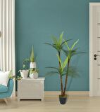 Yapay Ağaç Areka Palmiye 3Katlı 3 Dal 18 Yaprak 130cm Salon Çiçeği Yapay Çiçek