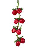 Yapay Kırmızı Kapya Biber Salkımı Süs Sahte Biber Yapay Meyve Sebze 