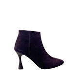 Hobby 261981S Hakiki Süet Kadın Topuklu Bot