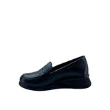 Albini 2630Z704 Hakiki Deri Siyah Loafer Ayakkabı 